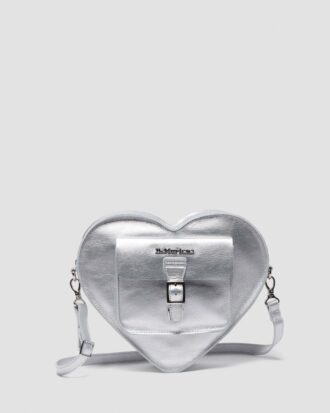 HEART BACKPACK Rucksack aus gemilltem Metallic-Leder