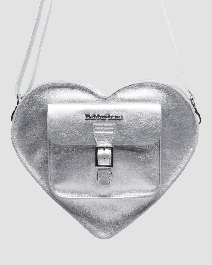 HEART BACKPACK Rucksack aus gemilltem Metallic-Leder HEART BACKPACK Rucksack aus gemilltem Metallic-Leder