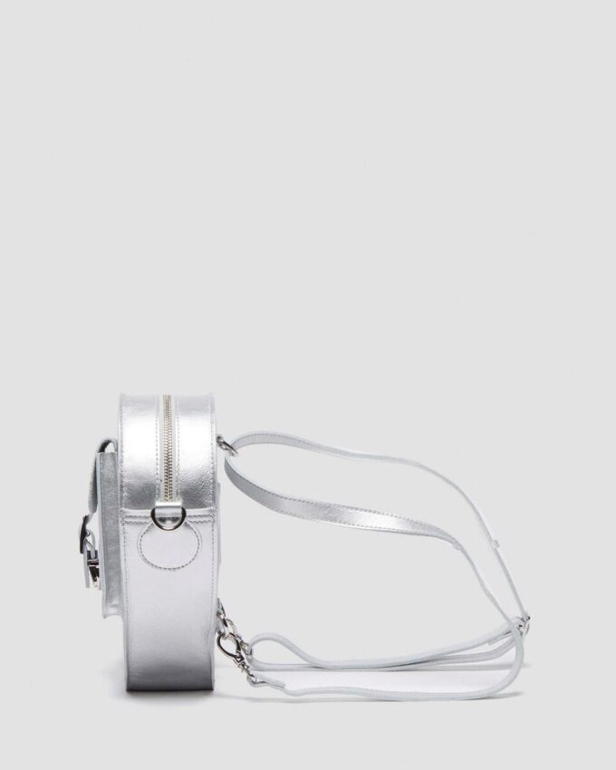HEART BACKPACK Rucksack aus gemilltem Metallic-Leder HEART BACKPACK Rucksack aus gemilltem Metallic-Leder