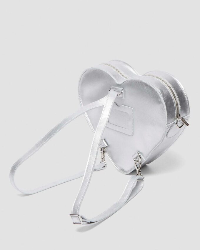 HEART BACKPACK Rucksack aus gemilltem Metallic-Leder HEART BACKPACK Rucksack aus gemilltem Metallic-Leder
