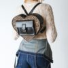 Herz-Tasche Leopard Kiev Lederrucksack Herz-Tasche Leopard Kiev Lederrucksack