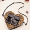 Herz-Tasche Leopard Kiev Lederrucksack Herz-Tasche Leopard Kiev Lederrucksack