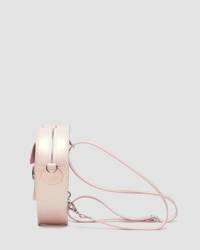 Herzförmige Tasche Metallischer Shift-Lederrucksack Herzförmige Tasche Metallischer Shift-Lederrucksack