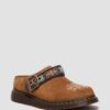 Isham Wildleder und Jacquard-Pantoletten