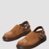 Isham Wildleder und Jacquard-Pantoletten