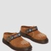 Isham Wildleder und Jacquard-Pantoletten