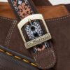 Isham Wildleder und Jacquard-Pantoletten
