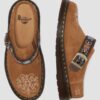Isham Wildleder und Jacquard-Pantoletten