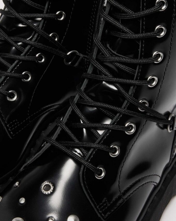 Jadon Hi Platform-Stiefel aus genietetem Buttero-Leder Jadon Hi Platform-Stiefel aus genietetem Buttero-Leder