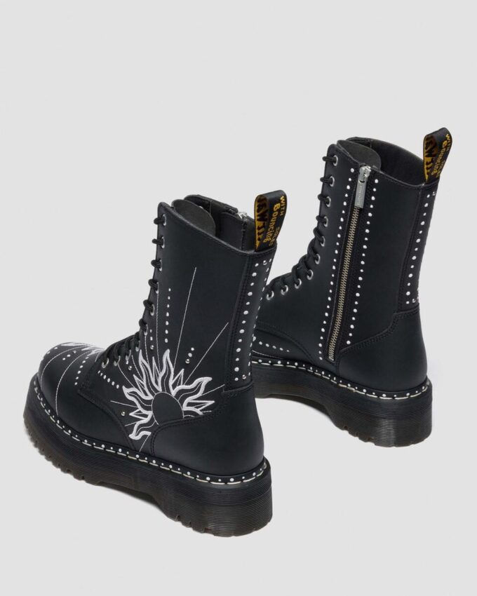 Jadon Hi SOLAR FLARE Platform-Stiefel aus recyceltem Leder Jadon Hi SOLAR FLARE Platform-Stiefel aus recyceltem Leder