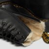 Jadon Platform-Stiefel aus Leder mit Kunstfellfutter