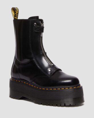 Jetta Hi Max Leder-Platform-Stiefel