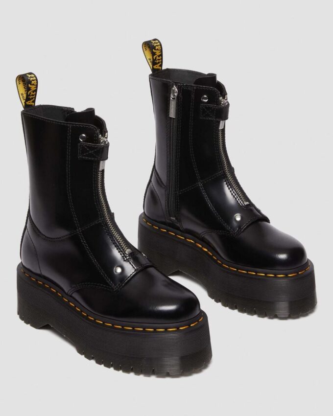 Jetta Hi Max Leder-Platform-Stiefel Jetta Hi Max Leder-Platform-Stiefel