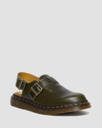 JORGE Hergestellt in England Klassische Leder-Slingback-Pantoletten
