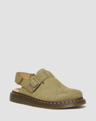 Jorge II Slingback-Pantoletten aus getrommeltem Nubukleder