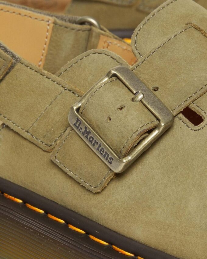 Jorge II Slingback-Pantoletten aus getrommeltem Nubukleder