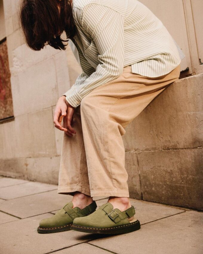Jorge II Slingback-Pantoletten aus getrommeltem Nubukleder