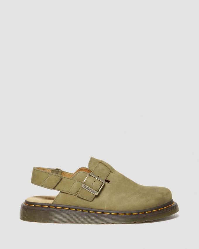 Jorge II Slingback-Pantoletten aus getrommeltem Nubukleder