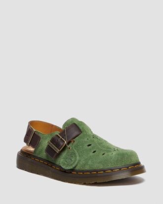 Jorge Made in England Desert Oasis Wildleder-Slingback-Pantolette