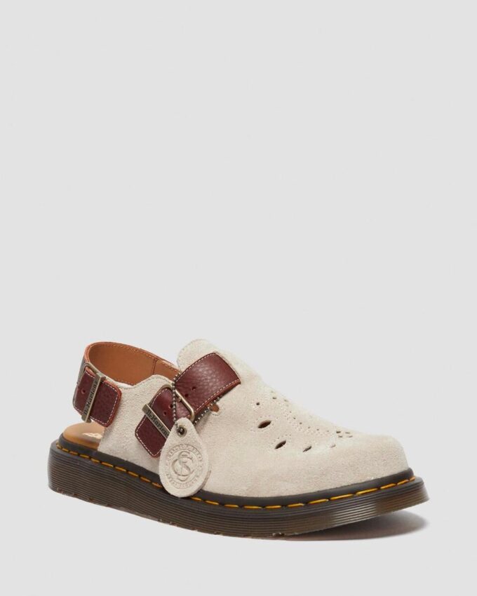 Jorge Made in England Desert Oasis Wildleder-Slingback-Pantolette