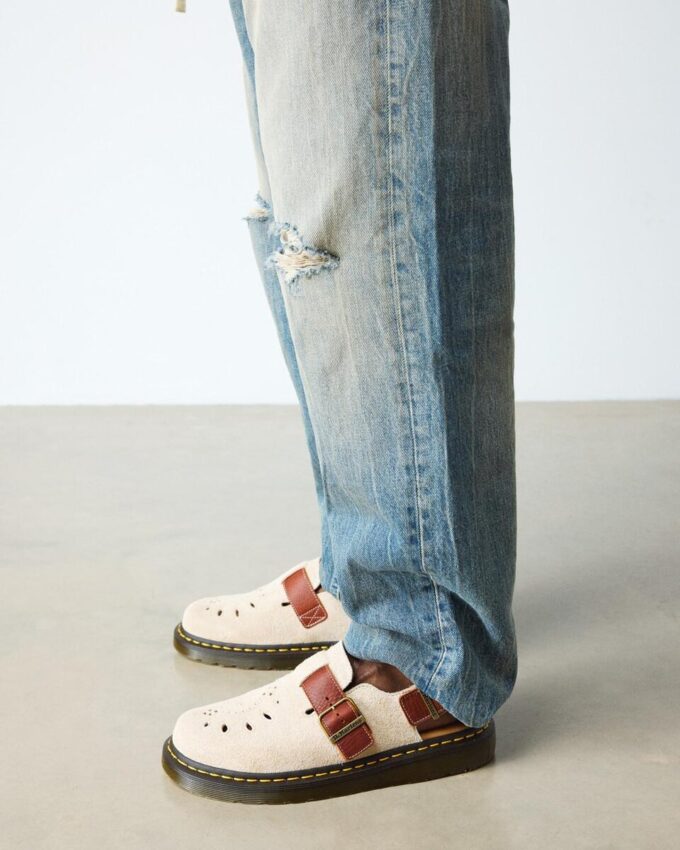 Jorge Made in England Desert Oasis Wildleder-Slingback-Pantolette