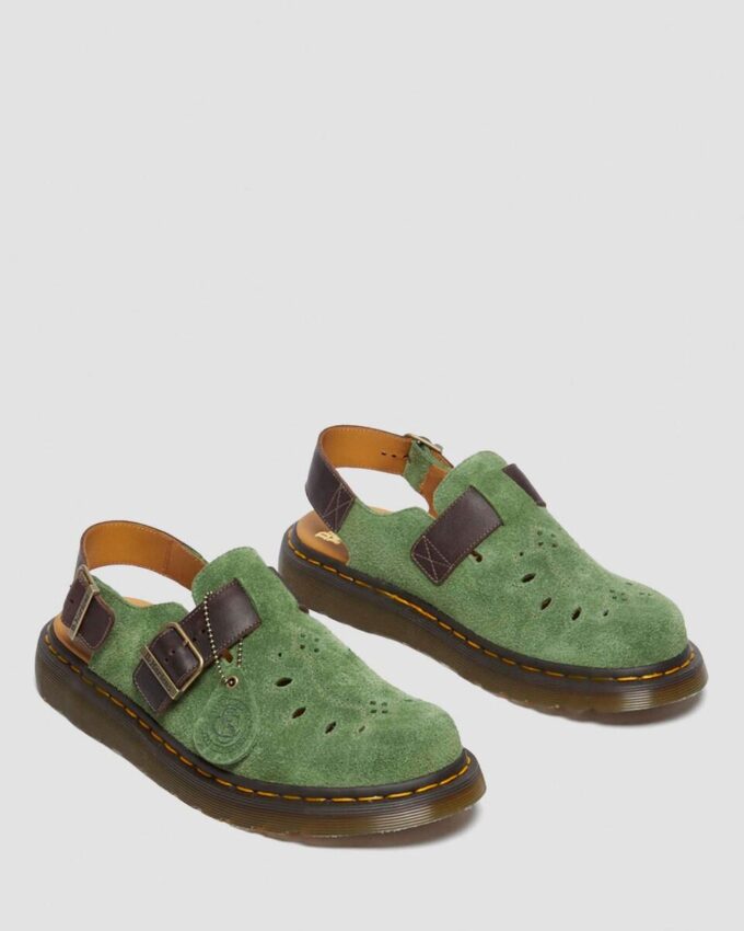 Jorge Made in England Desert Oasis Wildleder-Slingback-Pantolette