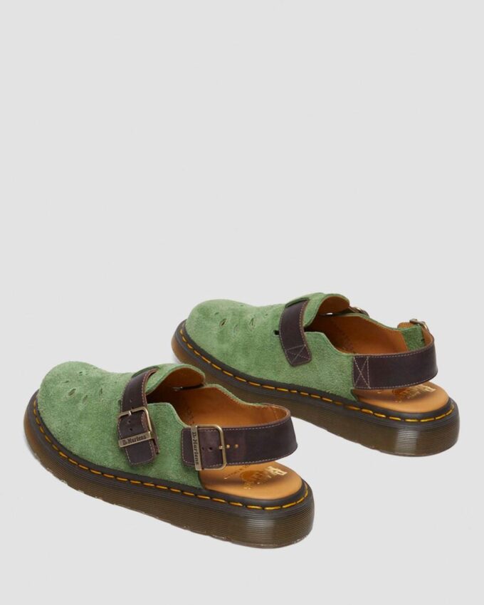Jorge Made in England Desert Oasis Wildleder-Slingback-Pantolette