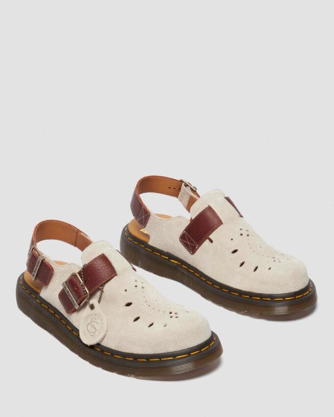 Jorge Made in England Desert Oasis Wildleder-Slingback-Pantolette