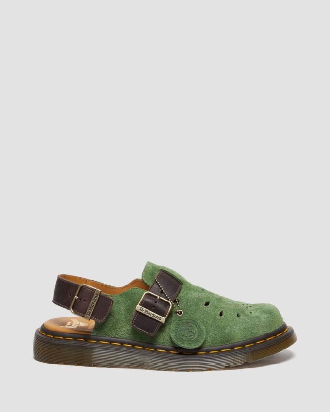 Jorge Made in England Desert Oasis Wildleder-Slingback-Pantolette