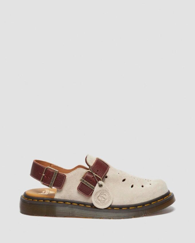 Jorge Made in England Desert Oasis Wildleder-Slingback-Pantolette