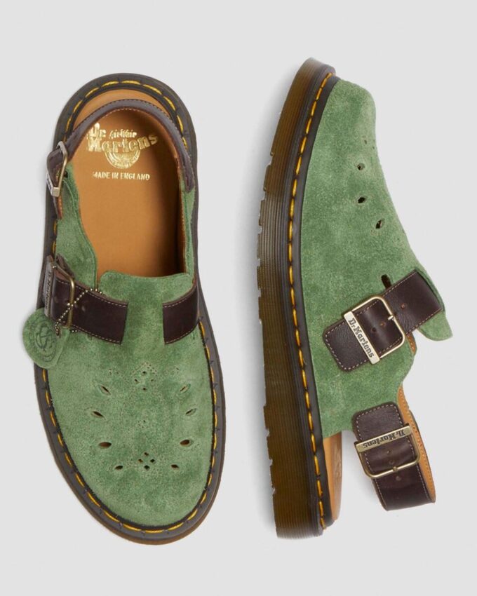 Jorge Made in England Desert Oasis Wildleder-Slingback-Pantolette