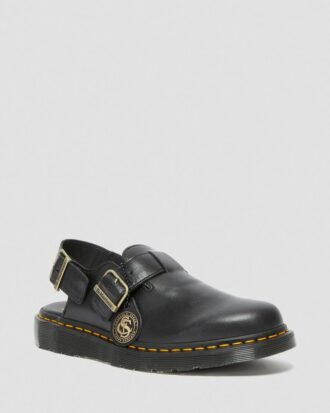 Jorge Made in England Leder-Slingback-Pantoletten