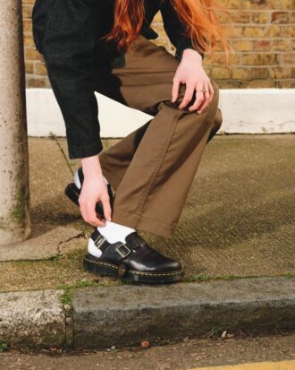 Jorge Made in England Leder-Slingback-Pantoletten