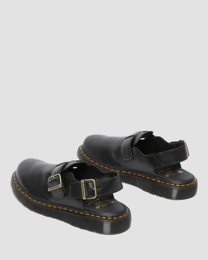 Jorge Made in England Leder-Slingback-Pantoletten