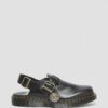 Jorge Made in England Leder-Slingback-Pantoletten