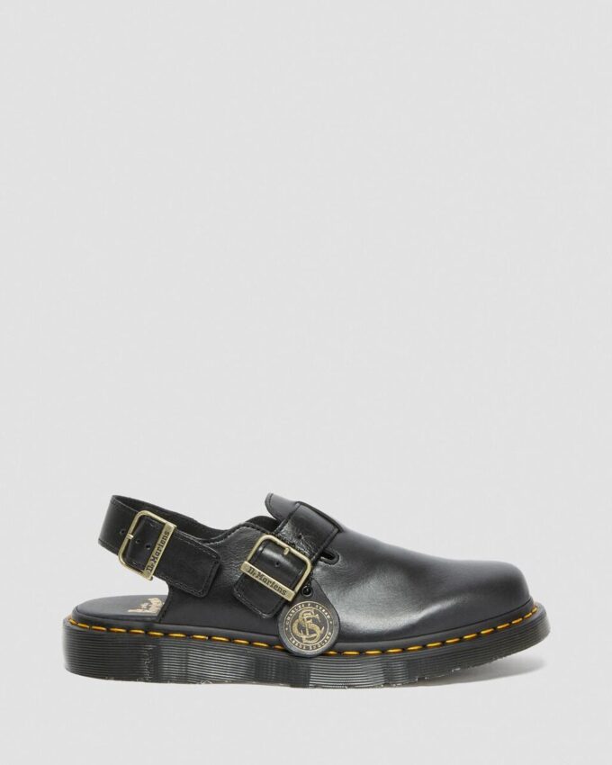 Jorge Made in England Leder-Slingback-Pantoletten