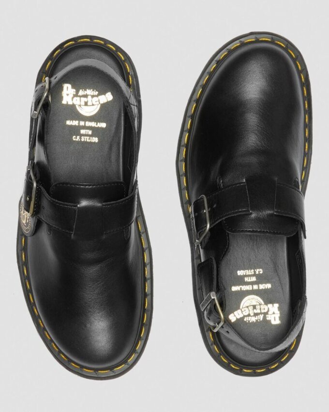 Jorge Made in England Leder-Slingback-Pantoletten