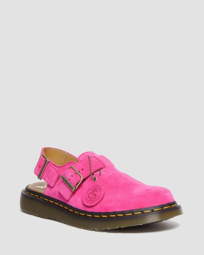 Jorge Made in England Mules aus Wildleder mit Fersenriemen Jorge Made in England Mules aus Wildleder mit Fersenriemen