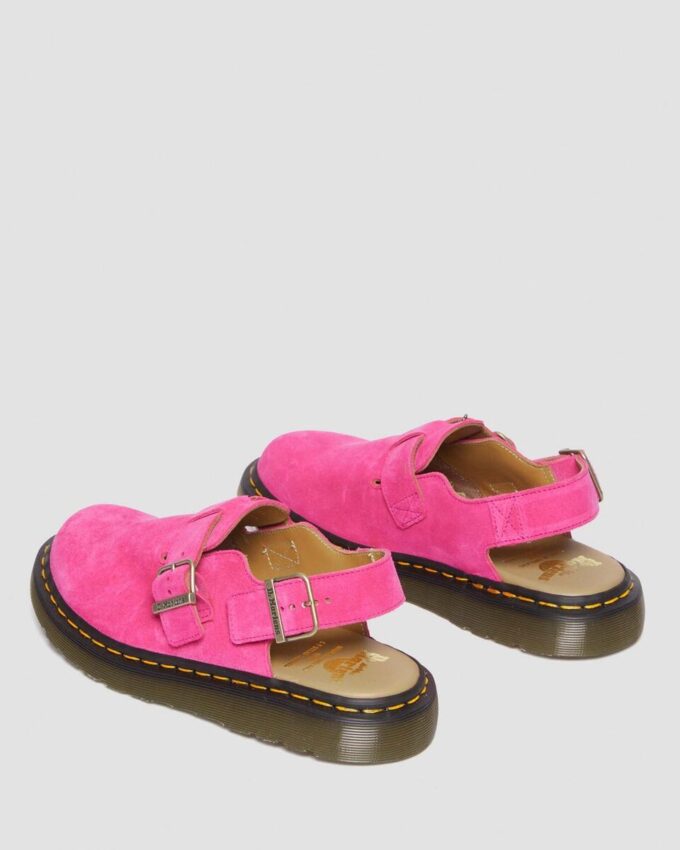 Jorge Made in England Mules aus Wildleder mit Fersenriemen Jorge Made in England Mules aus Wildleder mit Fersenriemen