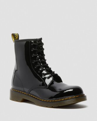 Jugend 1460 Patent Leather-Schnürstiefel