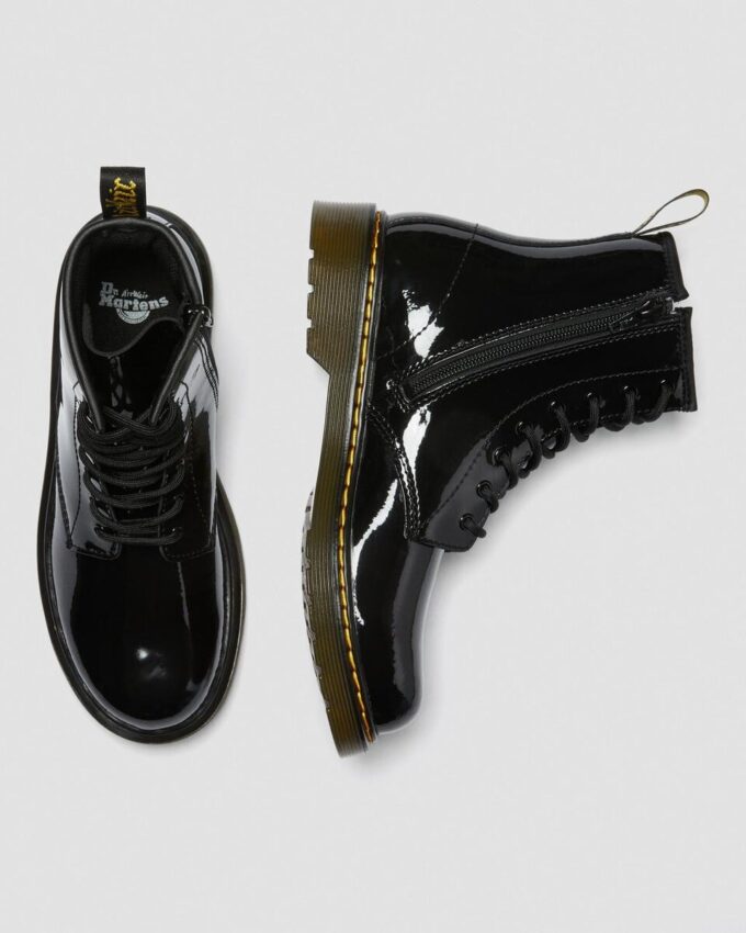 Jugend 1460 Patent Leather-Schnürstiefel