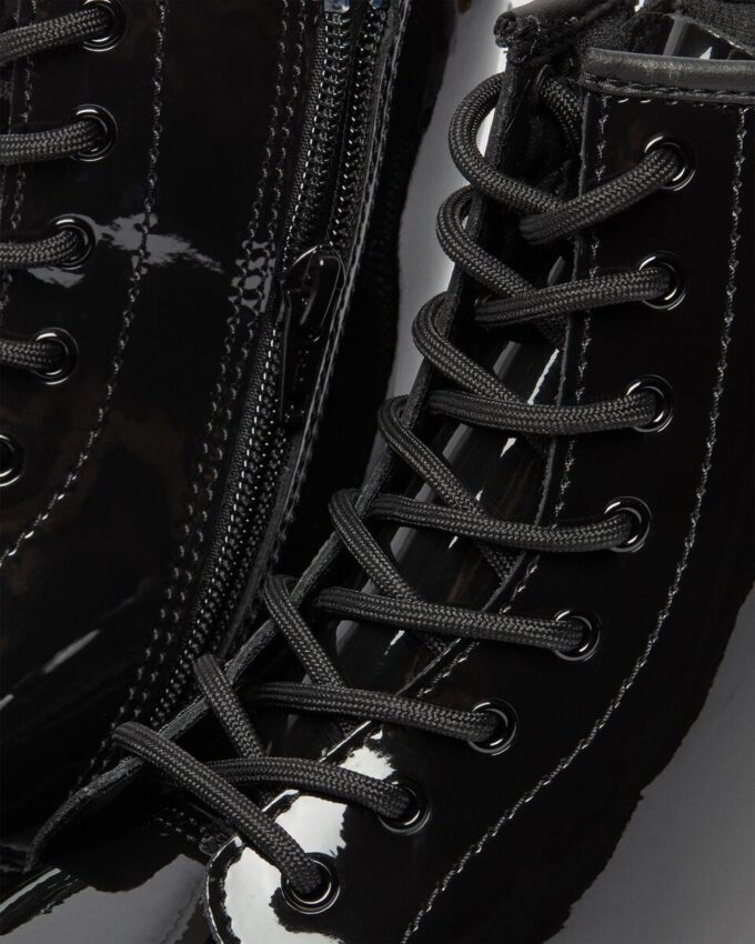 Jugend 1460 Patent Leather-Schnürstiefel