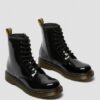 Jugend 1460 Patent Leather-Schnürstiefel