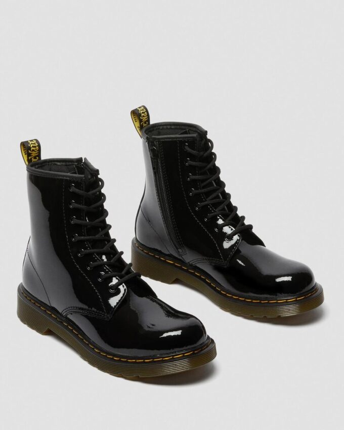 Jugend 1460 Patent Leather-Schnürstiefel