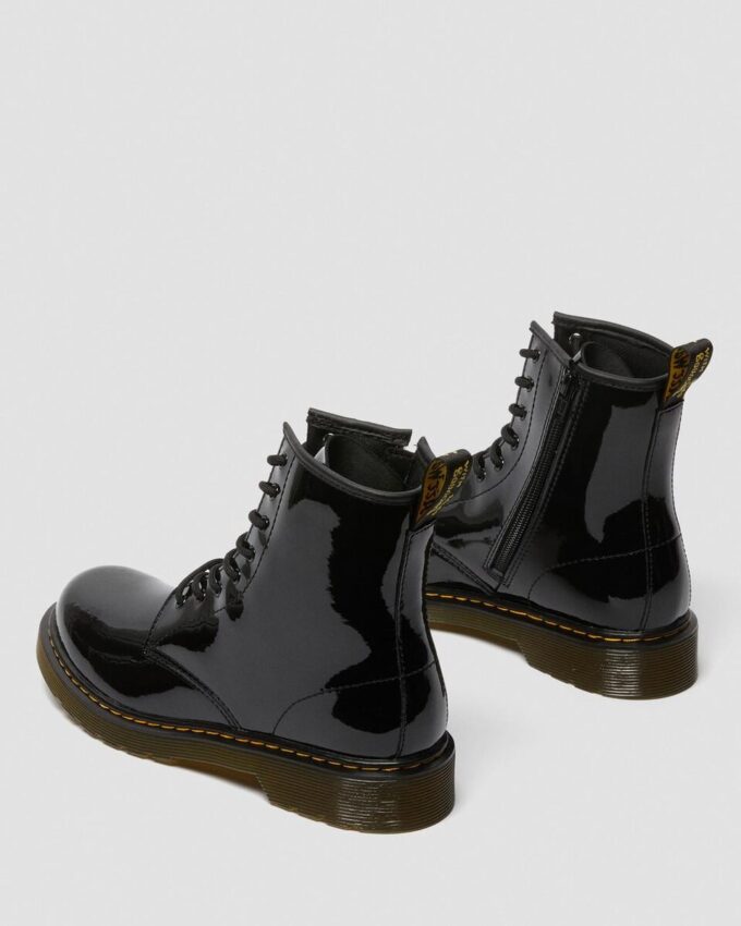 Jugend 1460 Patent Leather-Schnürstiefel