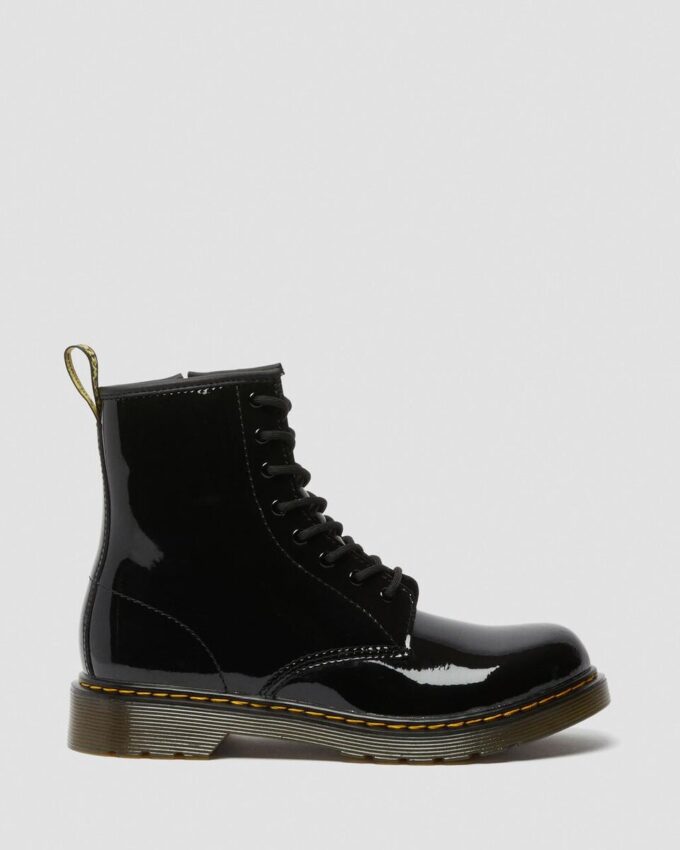 Jugend 1460 Patent Leather-Schnürstiefel