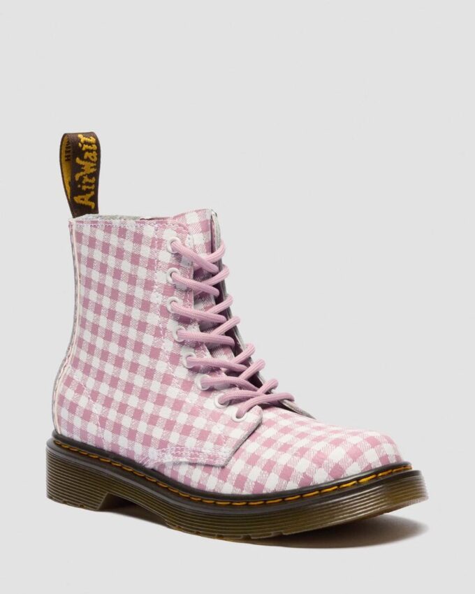 JUNIOR 1460 Gingham Lederstiefel JUNIOR 1460 Gingham Lederstiefel