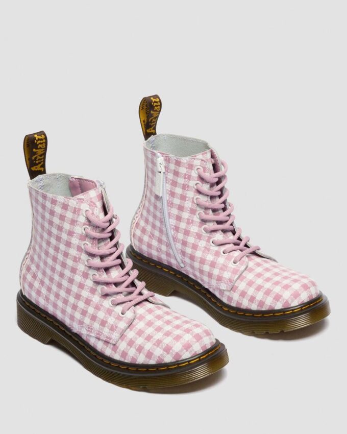JUNIOR 1460 Gingham Lederstiefel JUNIOR 1460 Gingham Lederstiefel