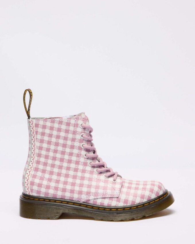 JUNIOR 1460 Gingham Lederstiefel JUNIOR 1460 Gingham Lederstiefel