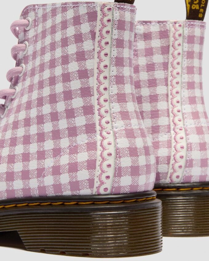 JUNIOR 1460 Gingham Lederstiefel JUNIOR 1460 Gingham Lederstiefel